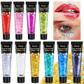 14 Colors Body Glitter,Face Glitter Makeup for Kids Women,Sparkly Chunky Hair Glitter for Eye Lip Nails,Mardi Gras Glitter Makeup Face Paint,Singer Concerts Disco Rave Festival Accessories