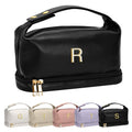 Vogewood Graduation Gifts for Women Girls-Initial Makeup Bag with Handle