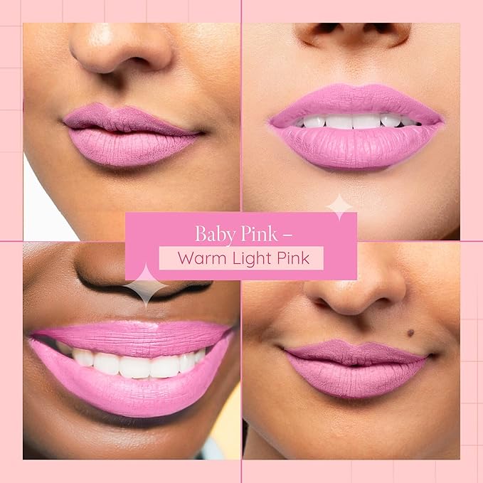 Aromi Baby Pink Matte Liquid Lipstick | Light Pink Shade