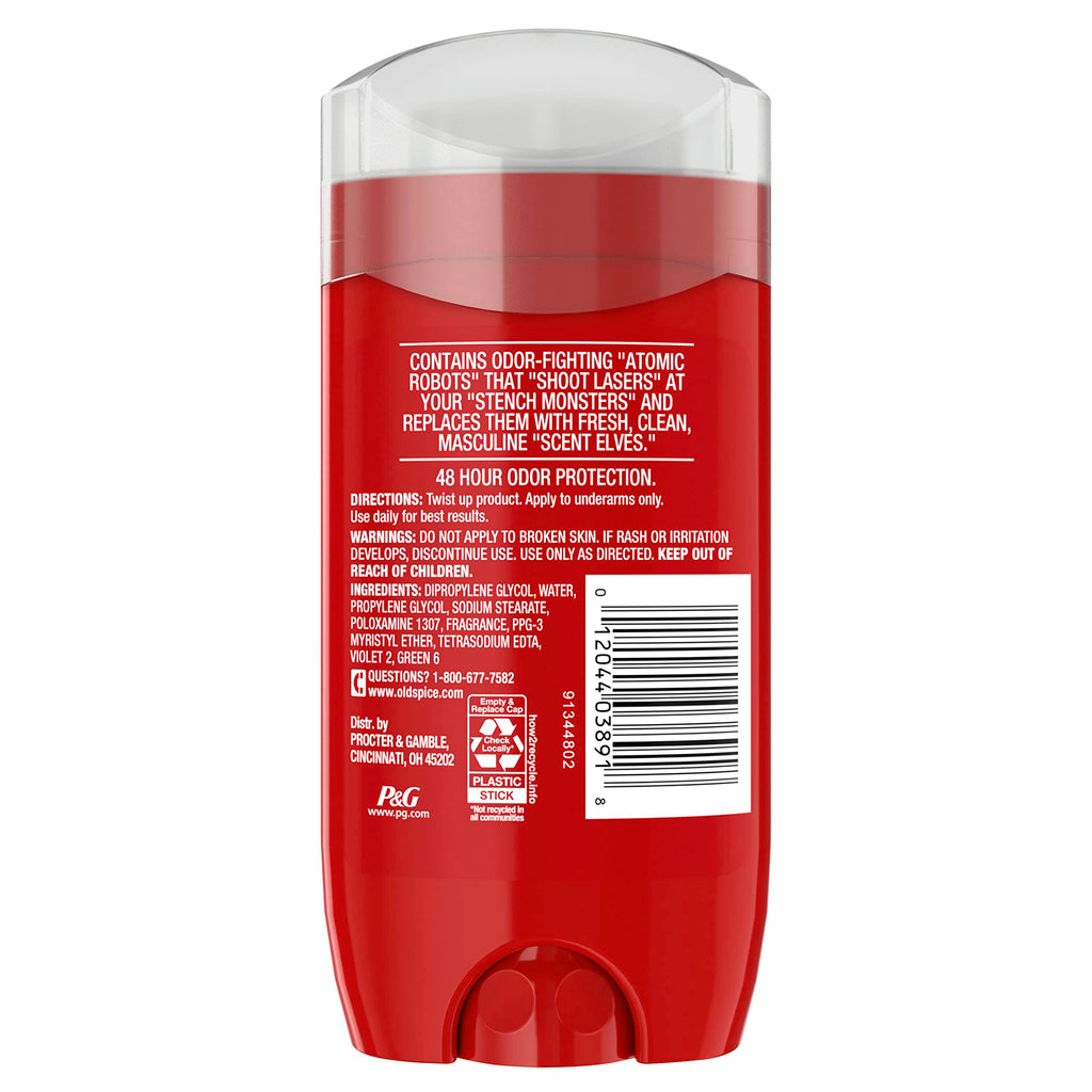 Old Spice Deodorant for Men, Aluminum Free, Sport Scent, 3.0 oz, Pack of 3