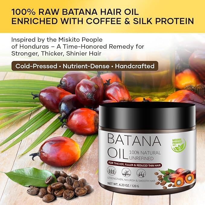 Gulizzmonis Batana Hair Mask for Damaged Thinning Hair