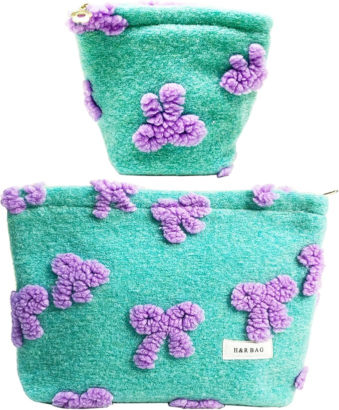 getgto 2 Pcs Makeup Bags, Large Cosmetic Bag Travel Toiletry Bag