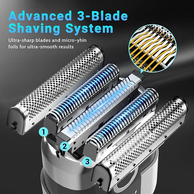 LYRSLF Foil Shavers for Men, Mini Electric Razor for Face