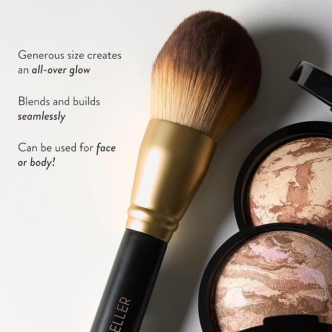 LAURA GELLER Makeup Brushes - Dual-Ended Highlighter Brush, Cruelty-Free