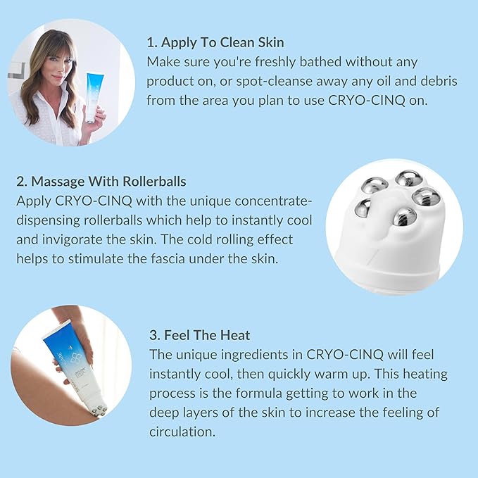 Serious Skincare Cryo-Cinq Firming Body Cream for Firmer, Smoother Arms & Legs, Helps Control Crepe & Cellulite, Skin Tightening for Stretch Marks, Cold Sculpt Lift Slimexir Body Moisturizer, 8 oz