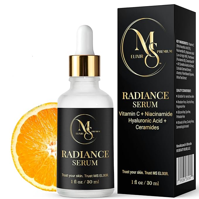 Vitamin C Illuminating Face Serum | Niacinamide 5% + Hyaluronic Acid & Ceramides | Hydrating, Brightening & Helps Prevent Early Signs of Aging | Gentle Skincare for Sensitive Skin | 1 fl oz