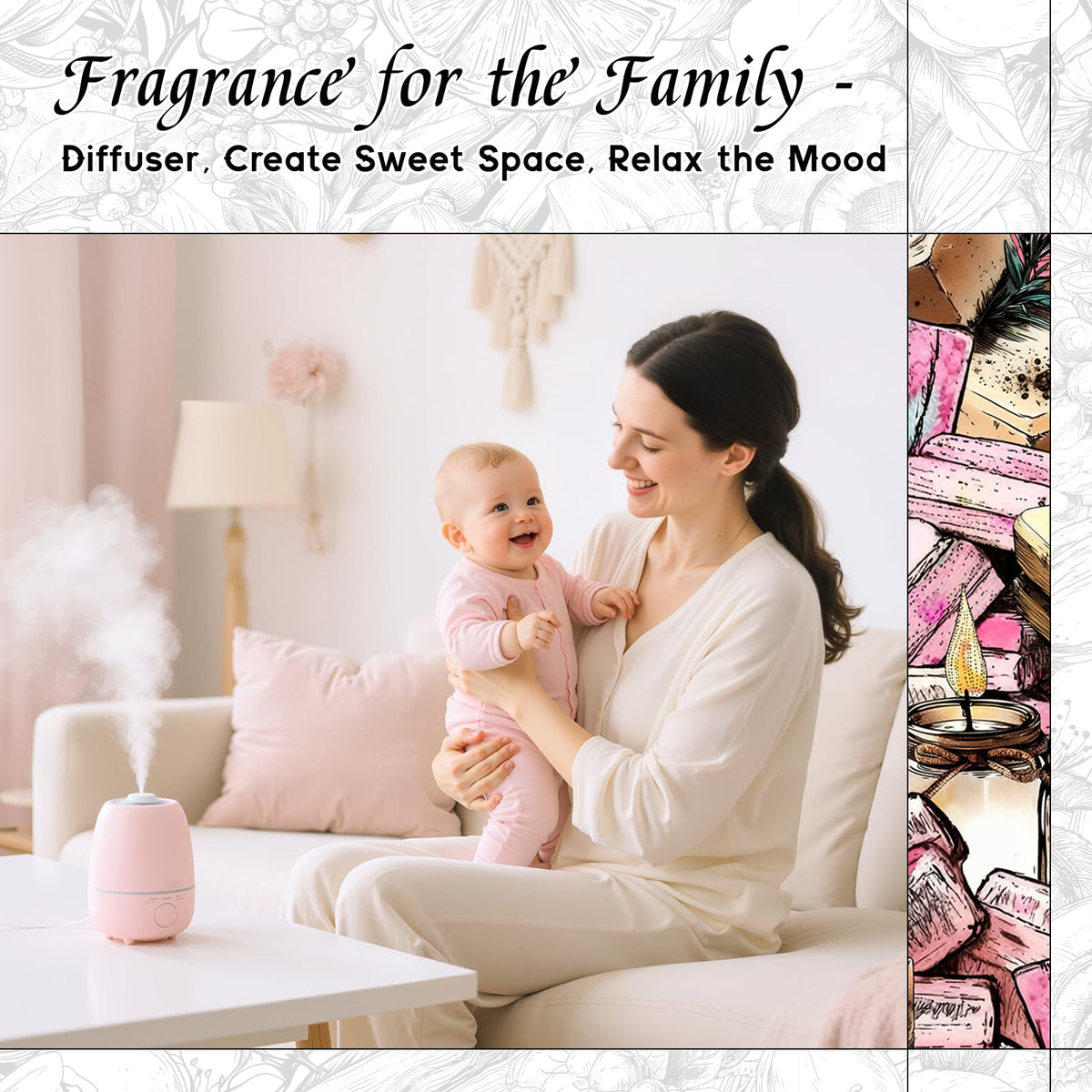 HIQILI Grape Fragrance Oil for Diffusers, Perfume & Room Spray - 5.07 Fl Oz