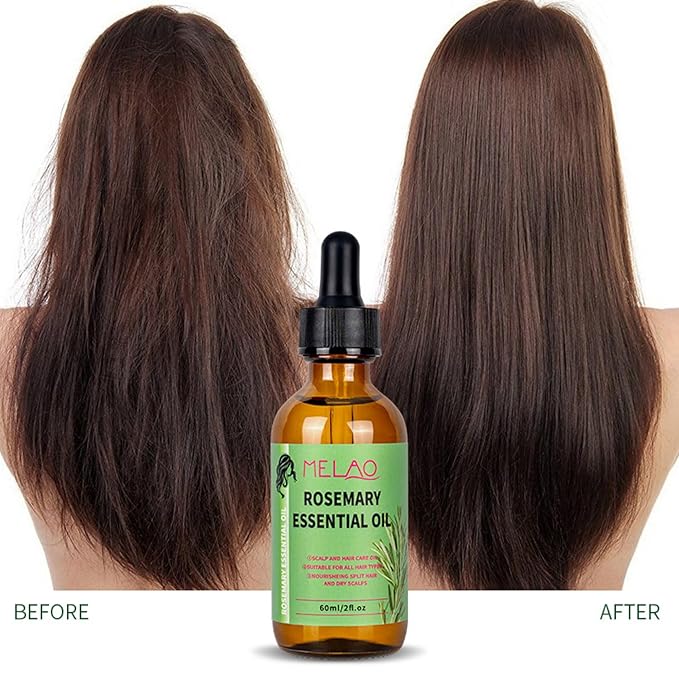 Hobaca Organics Rosemary Mint Scalp & Hair Strengthening Oil for All Hair Types, 2 Ounce (2 FL Rosemary Mint Oil)