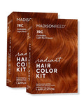 Madison Reed Radiant Hair Color Kit - 7RC Light Ginger Red with Copper Tones (Carrara Crimson), Vivid Color Permanent Hair Dye | PPD-Free & Ammonia-Free, 2 Pack