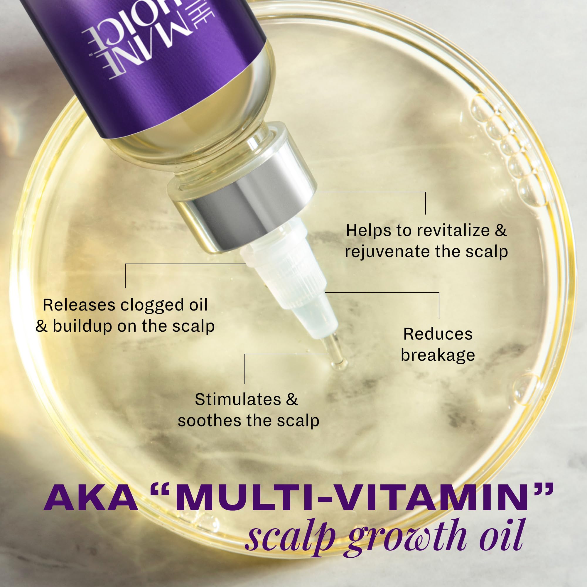 The Mane Choice Alpha Multi-Vitamin Scalp Nourishing Hair Growth Oil, Helps Stimulate, Revitalize & Soothe, Scalp Oil with Biotin, & Vitamin C, 4 oz, Pack of 2