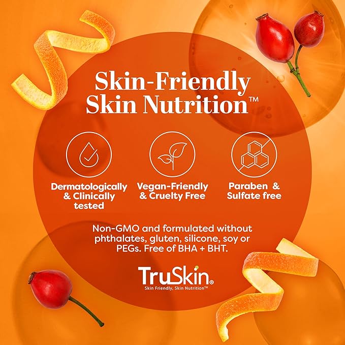 TruSkin Vitamin C Brightening Face Wash with Rosehip Oil, 4 fl oz