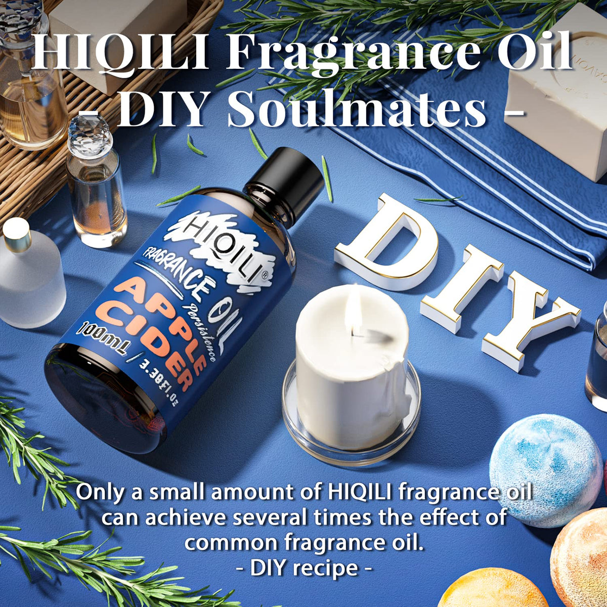 HIQILI Christmas Wreath Essential Oil 100ml - Pure Fragrance Oil for Diffuser, Aromatherapy, DIY Candle Soap Perfume Lotion Making, 3.38 Fl Oz