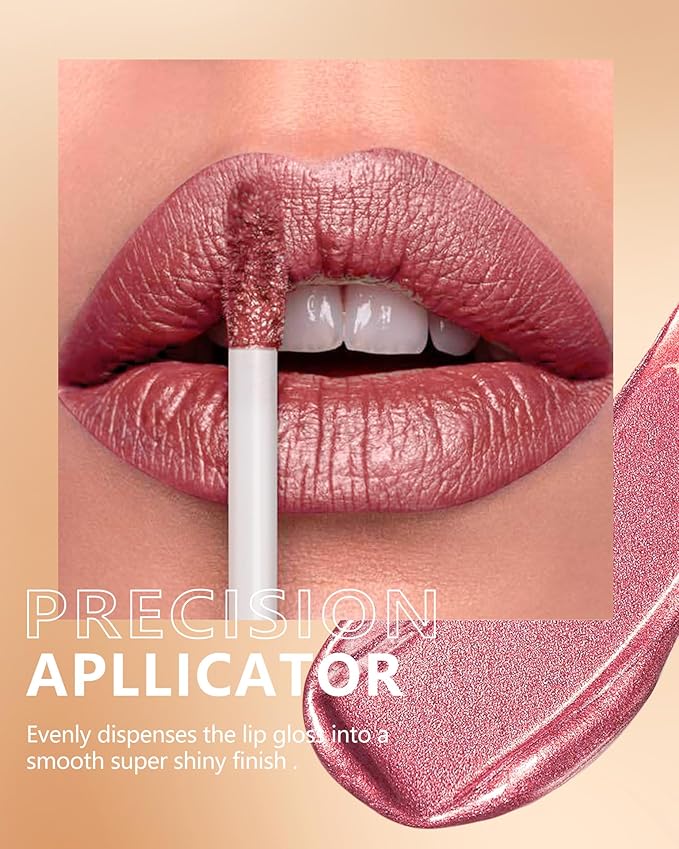 MAKI YIKA Red Lipstick Liquid for Women Metallic Lipsticks Long Lasting
