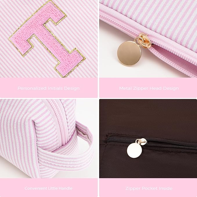 Btffitting Gifts for Teen Girls Women - Birthday Gifts for 10 11 12 13 14 15 16 17 18 Years Old Girl,Makeup Bag Cosmetic Bag,Teacher Gift Trendy Stuff Toiletry Bag - Pink,T
