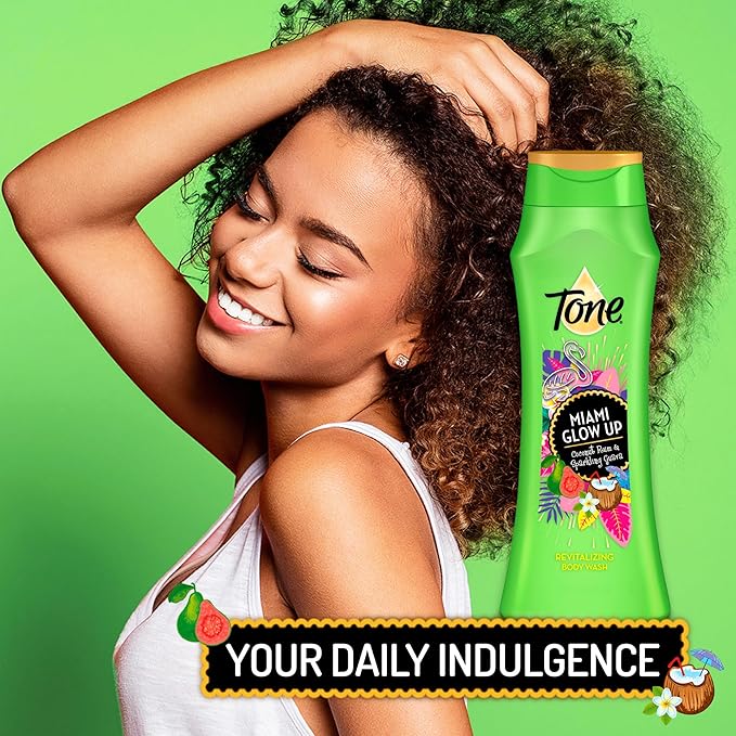 Tone Body Wash, Miami Glow Up, 16 Fl Oz, 6-Pack