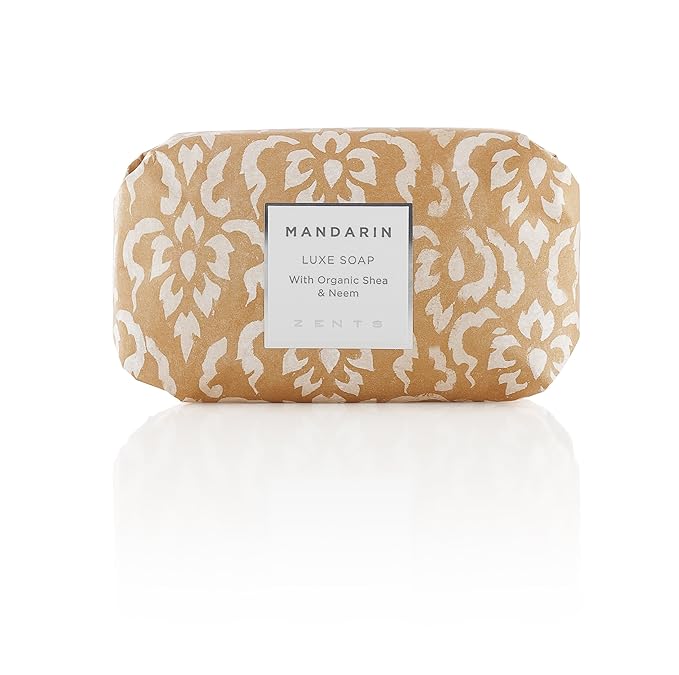 Zents Triple-Milled Luxe Bar Soap (Mandarin Fragrance) 5.7 oz