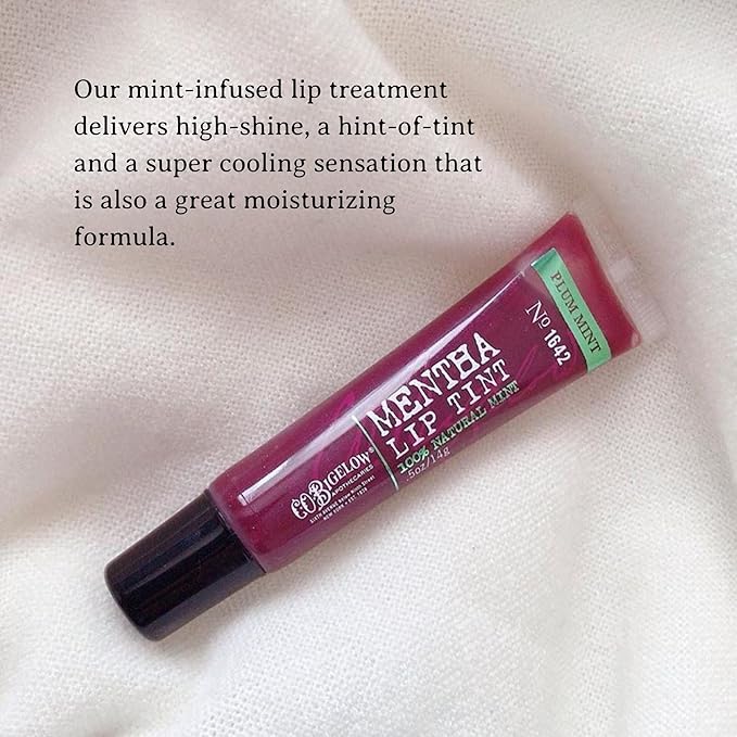 C.O. Bigelow Plum Mentha Lip Tint Trio, Pack of 3 Purple Tinted Lip Gloss