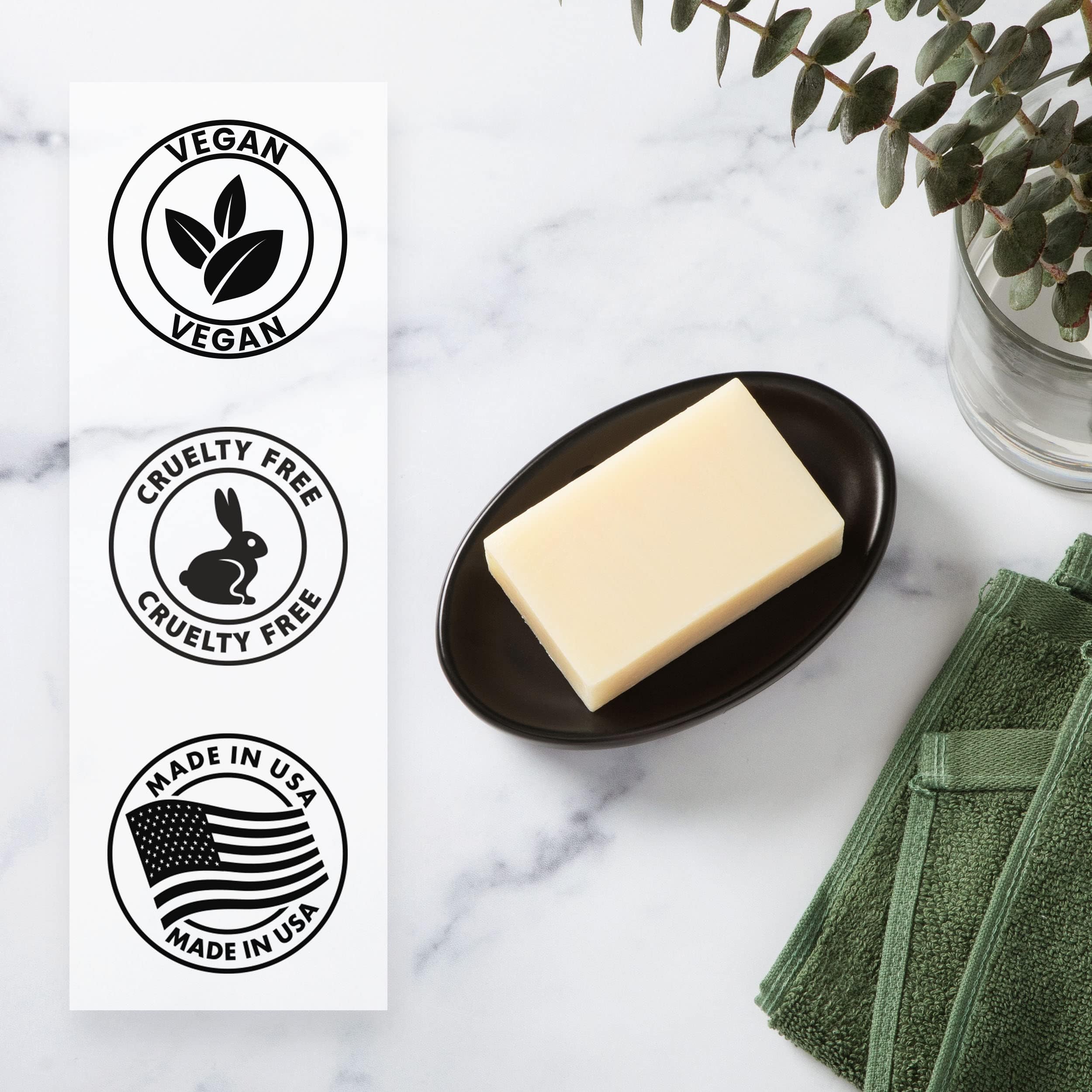 Truremedy Naturals Tea Tree Soap Bar 2-Pack, infused with Peppermint & Eucalyptus – Refreshing Foot and Body Cleanser for Men and Women, 4 oz