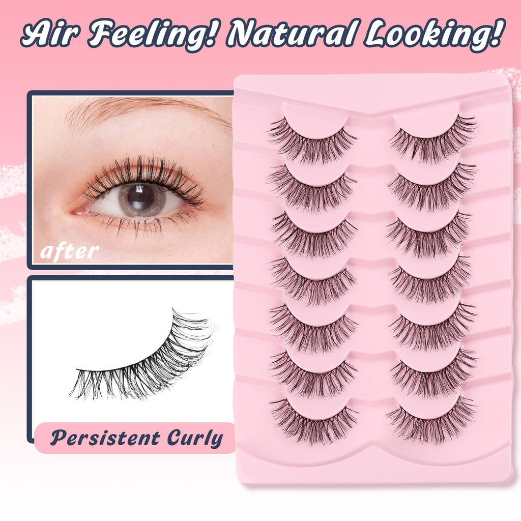 Eyelashes Natural Daily Lashes False Eyelash Lash Strips C Curl Siligli