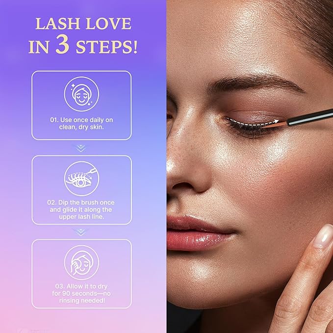VieBeauti EyeLash Growth Serum for Longer Fuller Thicker Looking Lashes 3mL