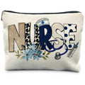 RYYCDOI Trendy Floral Nurse Makeup Bag, Nurses Week Gifts Cosmetic Bags for Women, Nurse Appreciation Gifts Makeup Pouch, Nursing Zipper Pouch