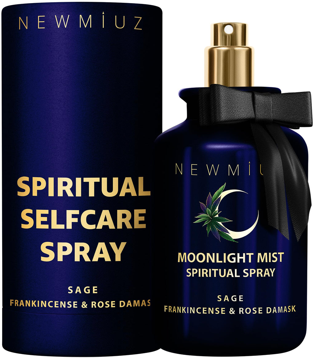 Clearing Sage Smudge Spray Mist Spiritual Aromatherapy for Stress Relief Success Prosperity Frankincense Rose Natural Essential Oils Destress Gift