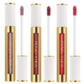 MAKI YIKA 3Pc Metallic Lipstick Long Lasting Nude Pink Red Glitter Lipsticks