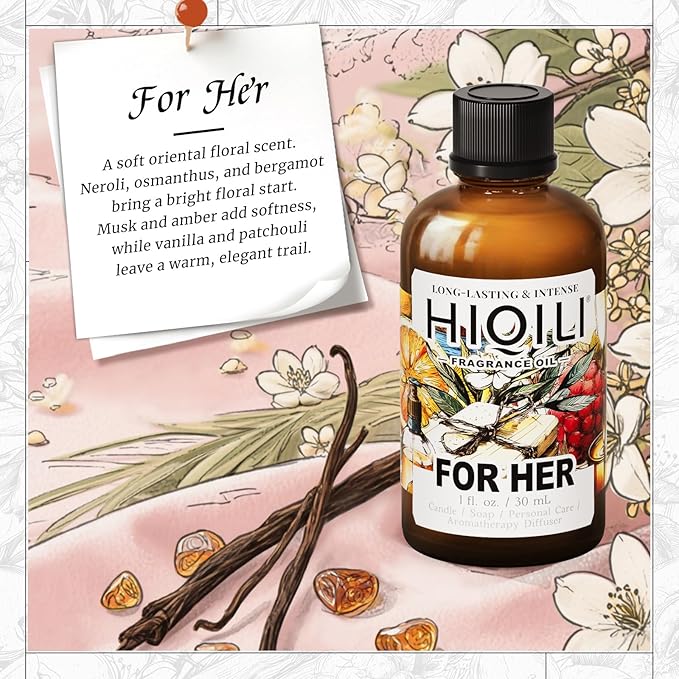 HIQILI for Her Fragrance Oil for Candle Making, Bath Bombs
