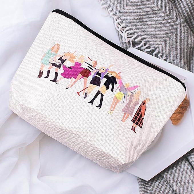 Pebarmnt I'm Not Dramatic I'm Theatrical Makeup Bag Broadway Musical Gift Theatre Bag Pencil Case Fun Theatrical Design Makeup Bag (ERAS)
