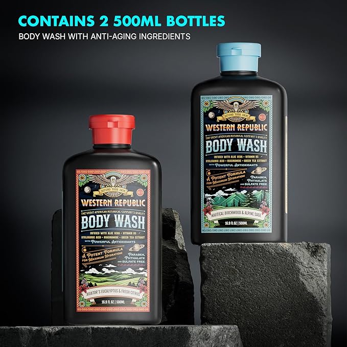 Western Republic - Body Wash Shower Gel Duo - 500ml 2 Pack