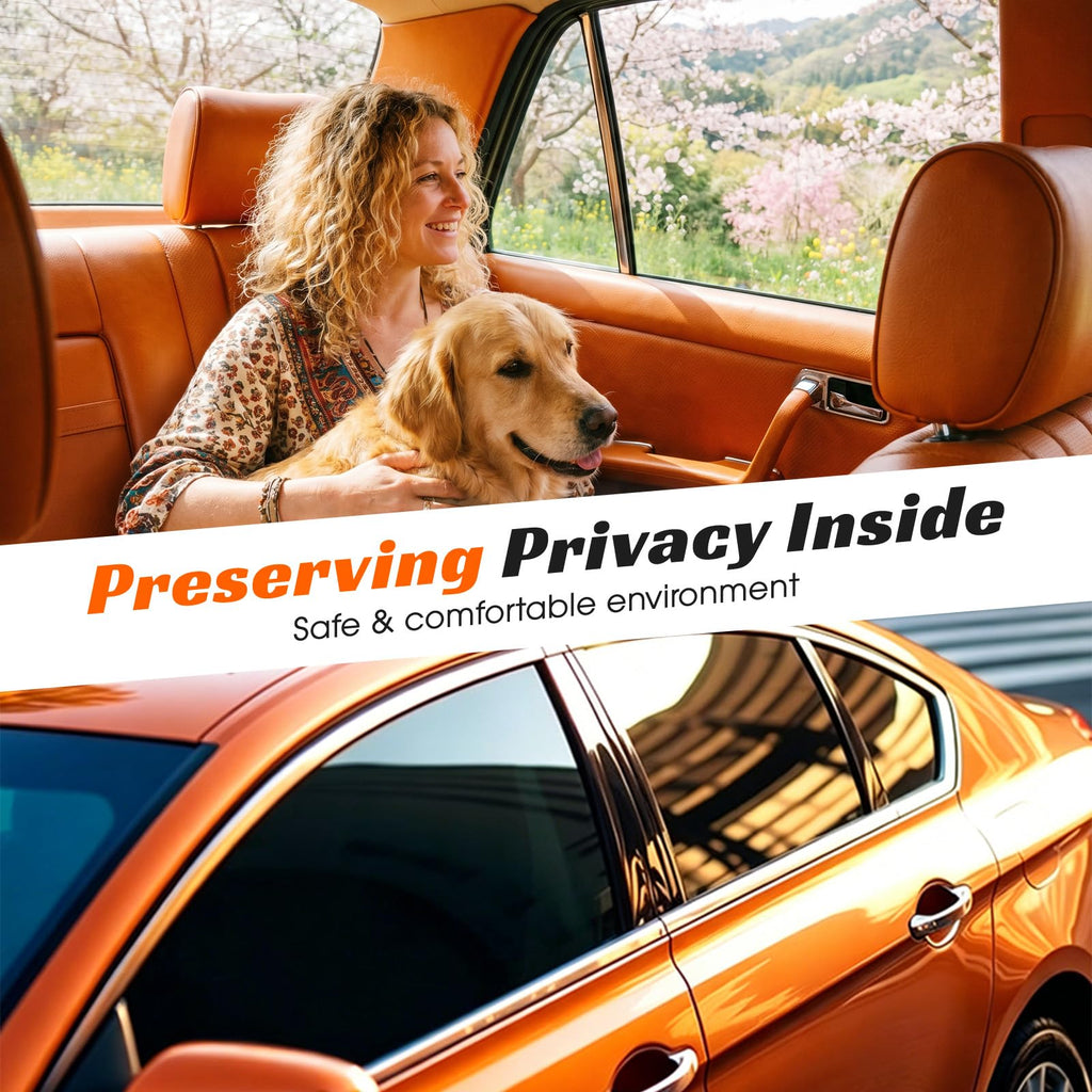 PAMAGOO Window Tint Car 20% VLT, 30" x15' Ceramic Window Roll for Privacy Sun & Glare Protection UV Heat Blocking, Scratch Resistant 5-Layer