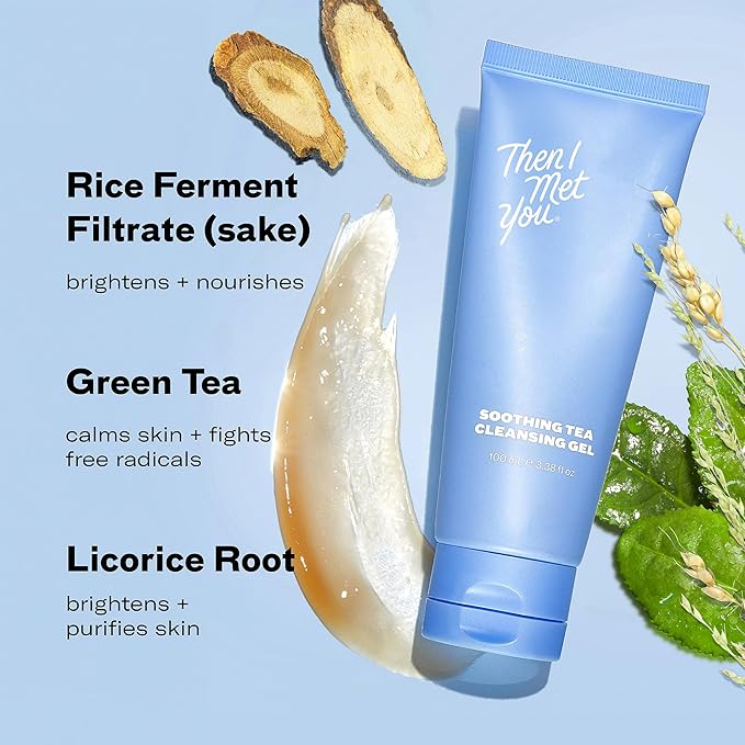 Then I Met You Soothing Tea Cleansing Gel, Korean Skin Care Face Wash