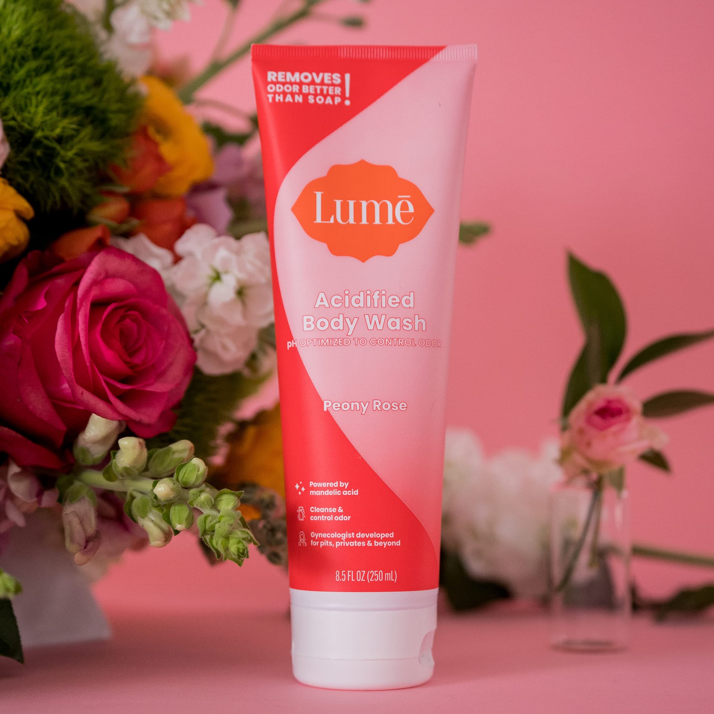 Lume Acidified Body Wash - 8.5 oz (Peony Rose)