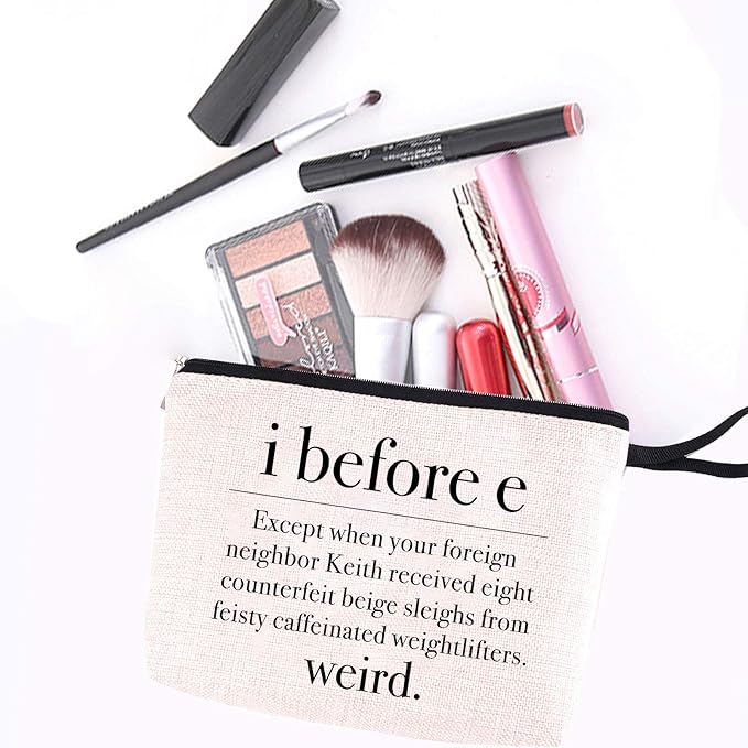 Teacher Makeup Bag Teacher Gifts for Women Funny Grammar English Teachers