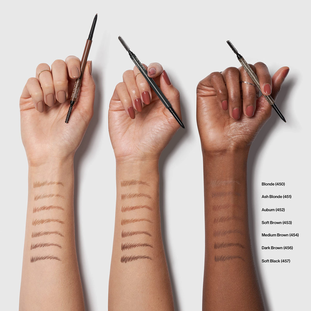 Revlon ColorStay Micro Brow Pencil, 454 Medium Brown, 0.003 oz