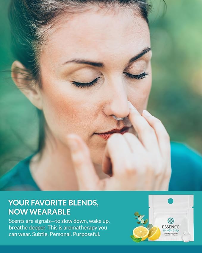 Essence Wearable Aromatherapy Nasal Diffuser – Breathe Easy Essential Oil