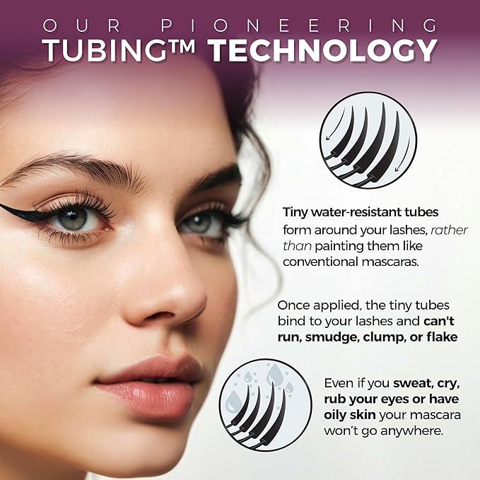 blinc Lash Extension Tubing Mascara, Lengthening & Defining, Dark Brown