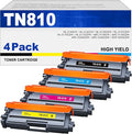 TN810 TN810XL Toner Cartridges 4 Pack High Yield Compatible Replacement for Brother TN810 TN-810 TN810XL TN-810XL for MFC-L9610CDN HL-L9410CDN HL-L9430CDN HL-L9470CDN MFC-L9630CDN Printer (BCMY)