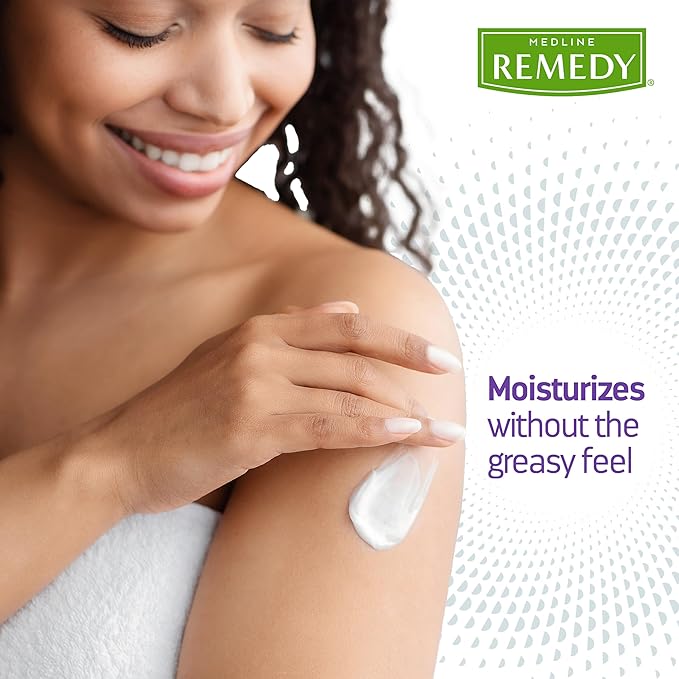 Medline Remedy Clinical Skin Cream Moisturizer, Fragrance-Free (8 fl oz), Nourishing for Dry Skin, Paraben and Sulfate-Free Lotion For Face and Body, Hypoallergenic Moisturizer for Sensitive Skin