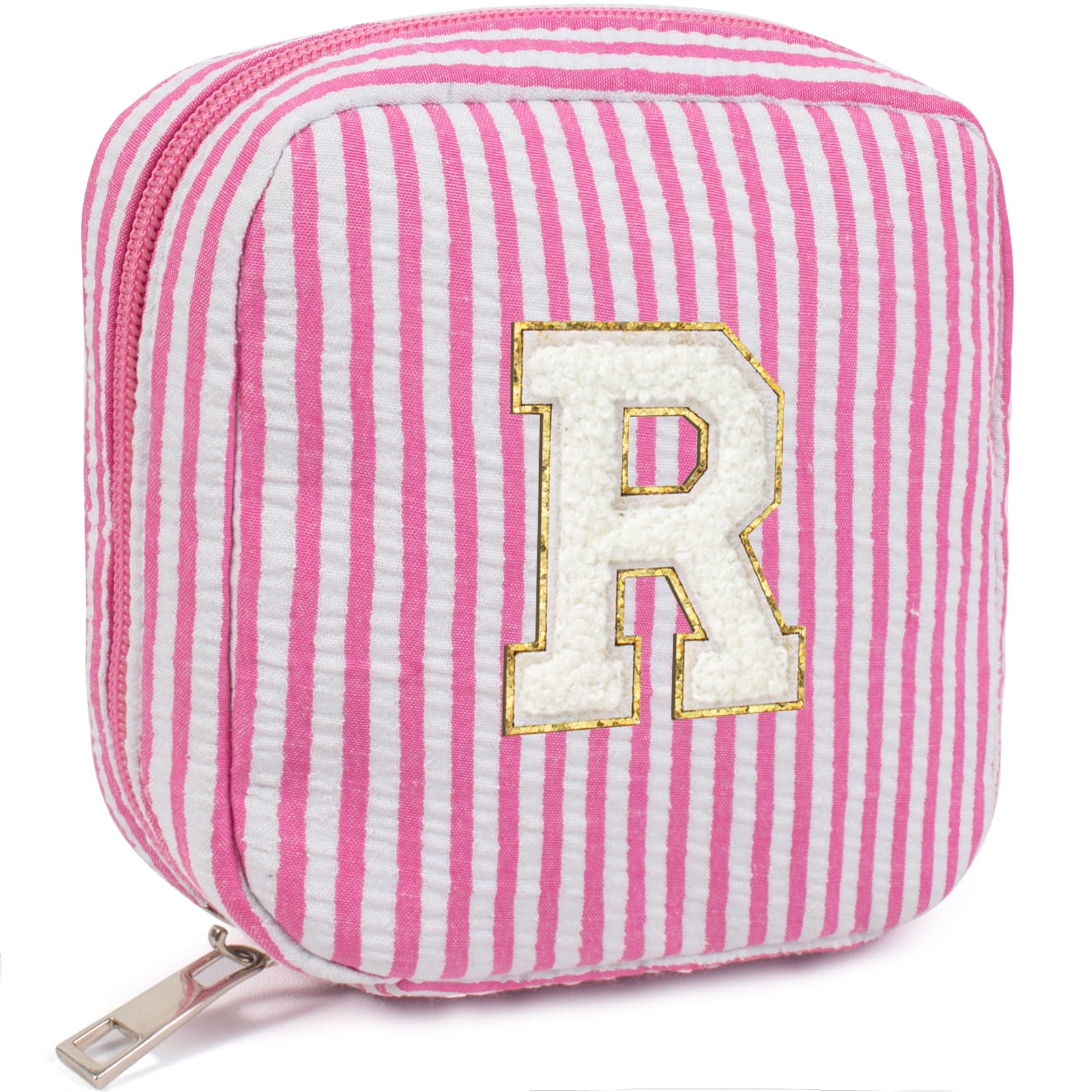 LETGO Gifts for Girls Teen Girl - Pink Preppy Makeup Bag Best Friend Birthday Gifts Teacher Gifts for Women Wedding Gifts Bridesmaid Gifts Daughter Teacher Wife Gifts Teen Girl Gifts R