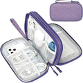 FYY Electronic Organizer, Travel Tech Pouch Bag, Medium, Dark Purple