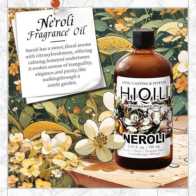 HIQILI Neroli Fragrance Oil for Perfume Making & Add to Body Lotion