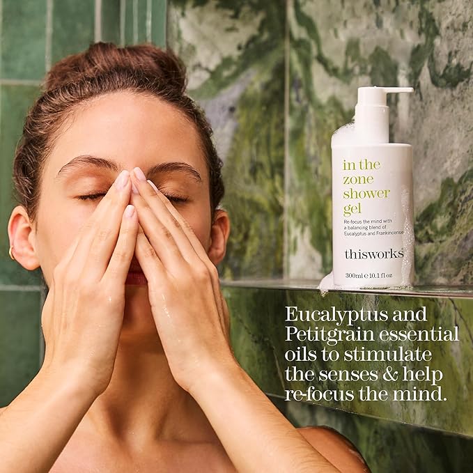 THISWORKS In The Zone Shower Gel 10.1 fl oz - Eucalyptus & Frankincense