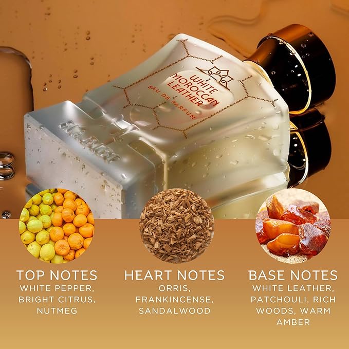 H HABIBI White Moroccan Leather Perfume for Men Eau de Parfum 75 ml