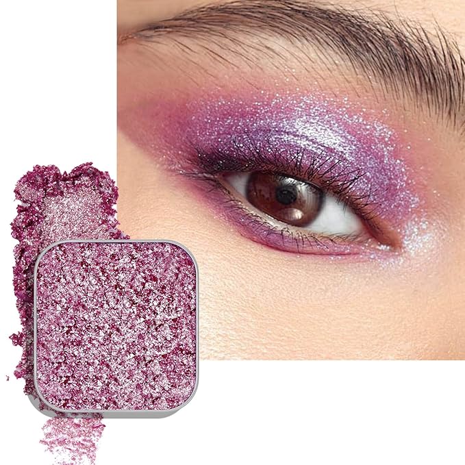 Fillwie Chameleon Duochrome Eyeshadow, Icy Plum With Olive Gold Color Shift