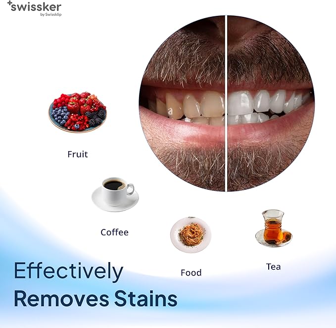 Swissker by Swissklip ShineFoam Teeth Whitening Foam – Stain Remover
