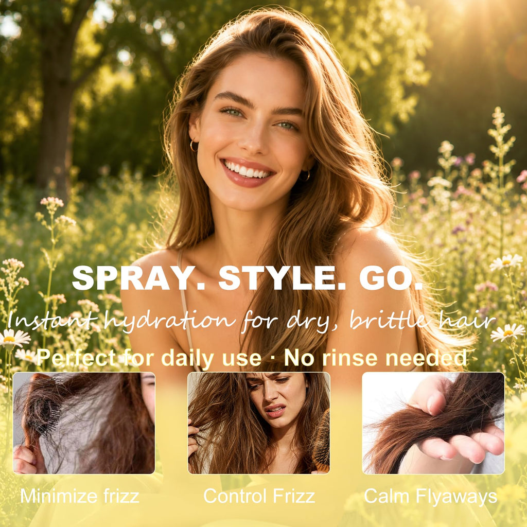 Tgideas Leave-in Hair Oil Spray, Moisturizing & Detangling