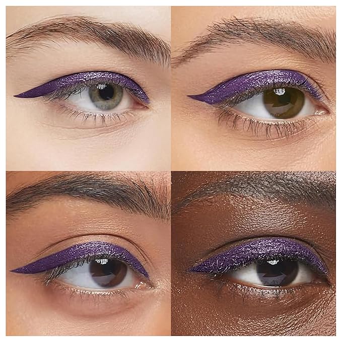 EPILYNX Liquid Eyeliner, Waterproof Hypoallergenic Vegan, Dark Purple, 2mL