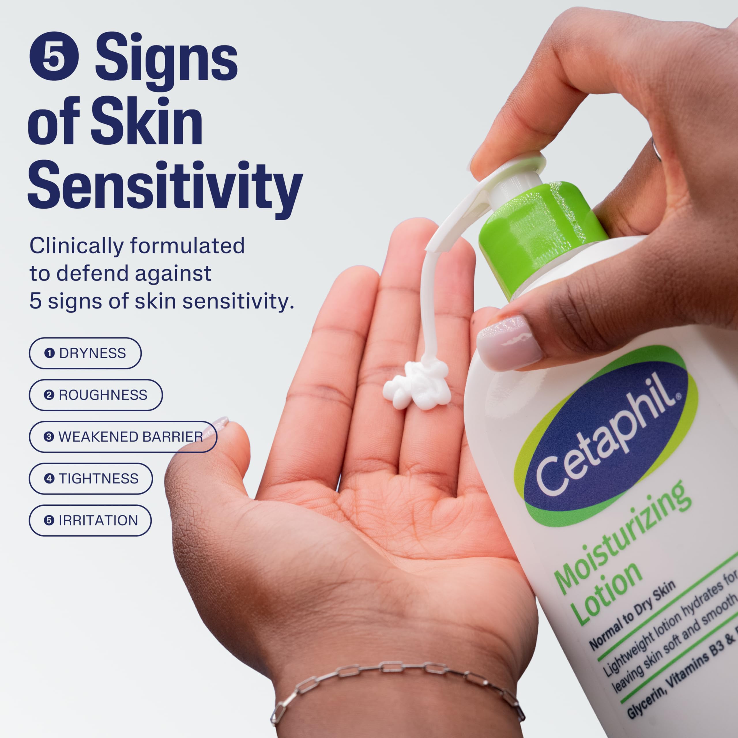 Cetaphil Moisturizing Face & Body Lotion, Sensitive Skin, Travel, 2oz, 12ct