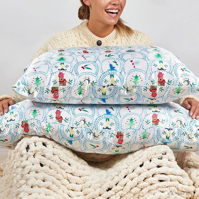 Kitsch x Elf North Pole Satin Pillowcase - Standard Size 19x36